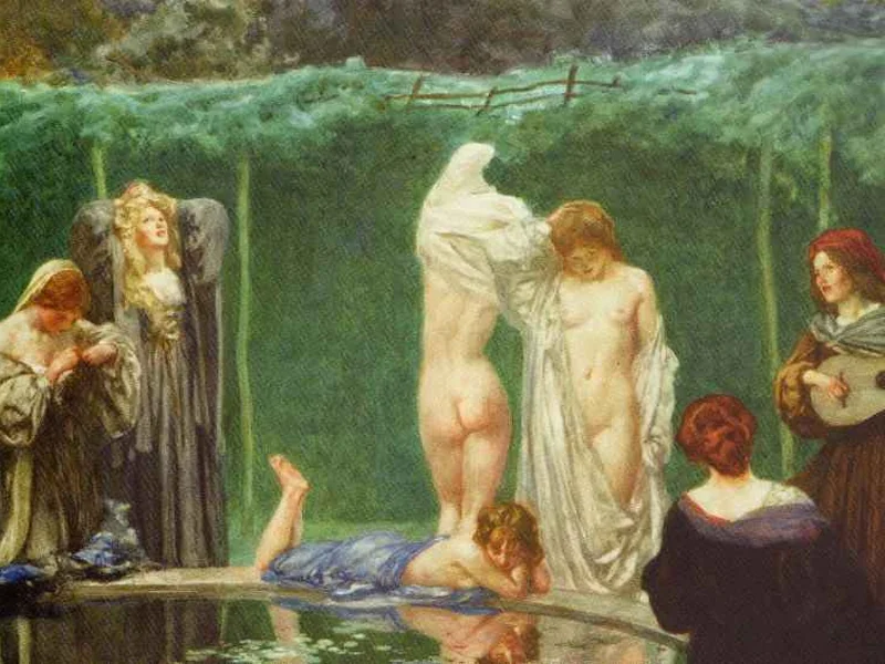1863-Robert Anning Bell - La piscina